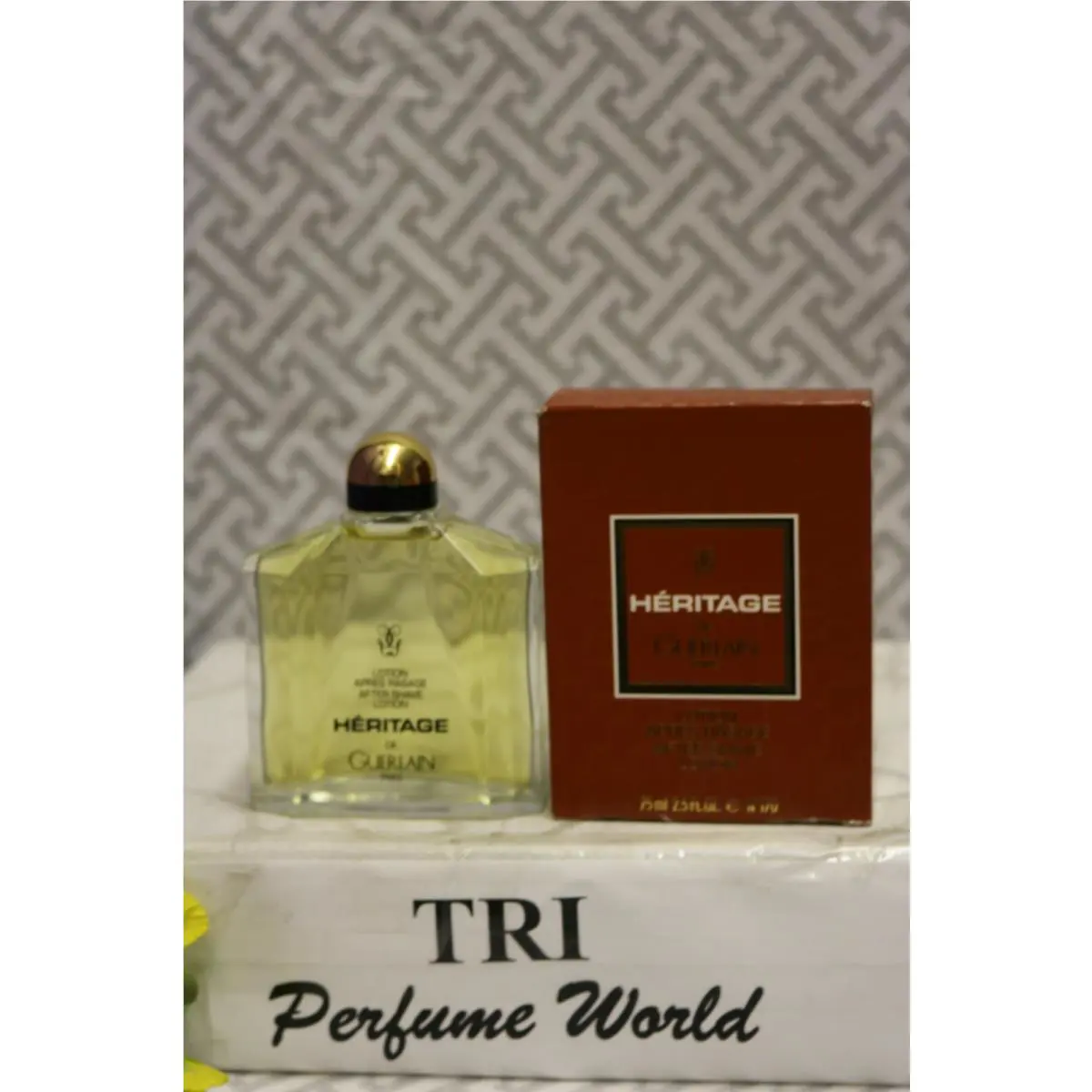 Heritage de Guerlain After Shave Lotion Splash Dab-on 2.5 Oz. Vintage Rare