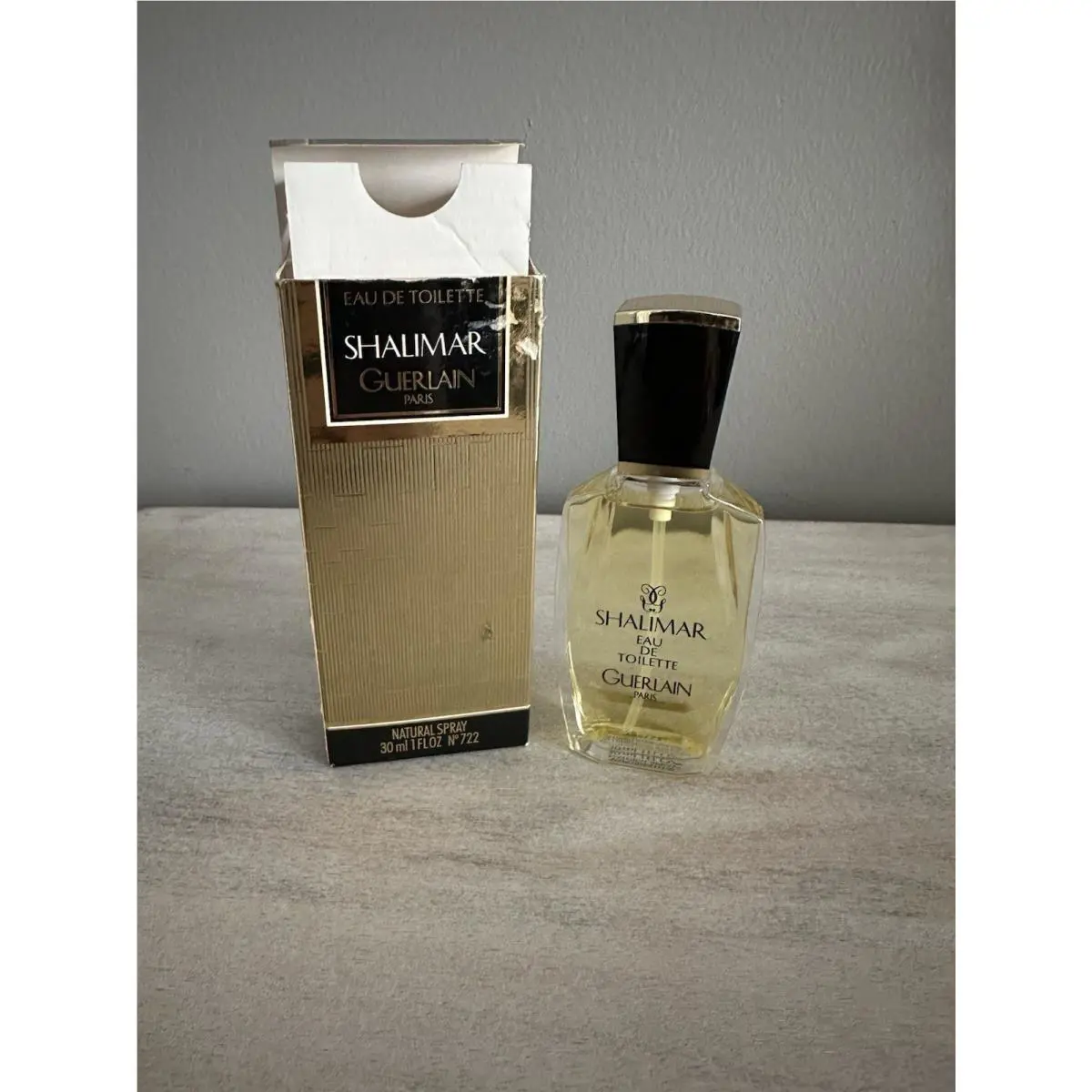 Vintage Shalimar Guerlain Perfume Eau De Toilette Edt 1 oz 30 ml