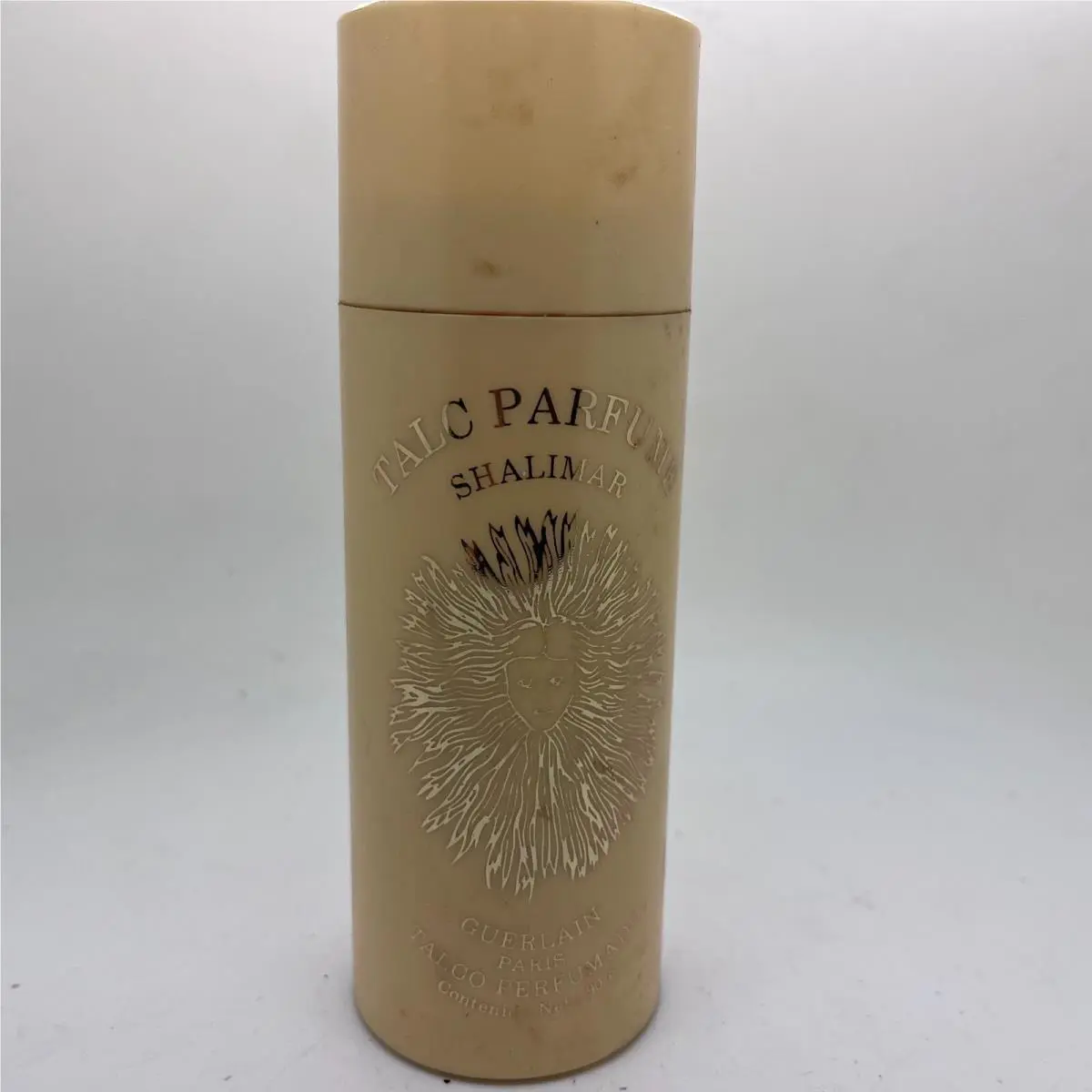 Vintage 1960`s Guerlain Shalimar 3oz Powder Talc Shaker