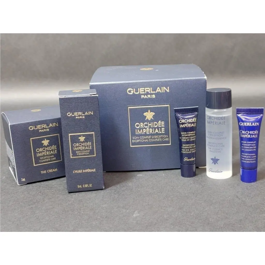Guerlain Paris Orchidee Imperiale Skin Care 5 Pcs Travel Size