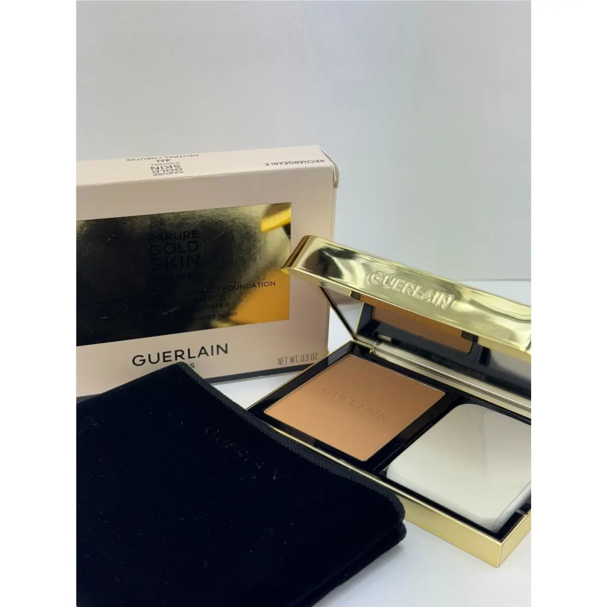 Guerlain Parure Gold Skin Control Powder Foundation 4N Neutral -refillable 0.3oz