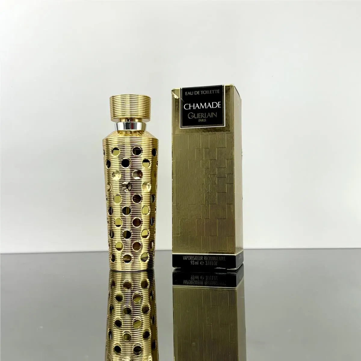 Chamade by Guerlain 3.1oz-93ml Edt Spray Rechargeable- Refillable -vintage BK45