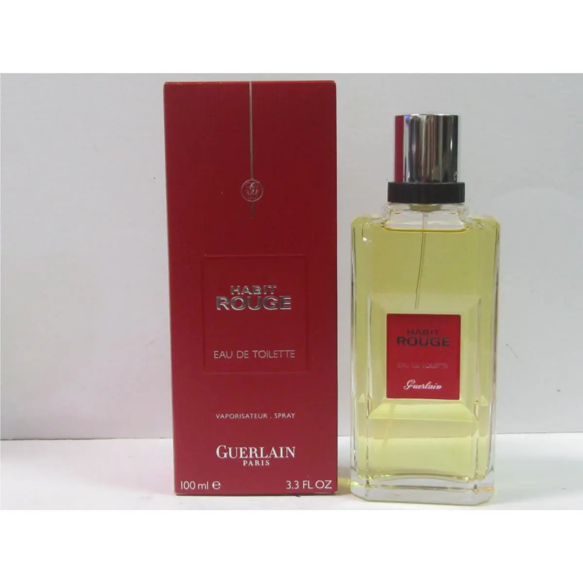Habit Rouge by Guerlain For Men 3.3 oz Eau de Toilette Spray Older Version Rare