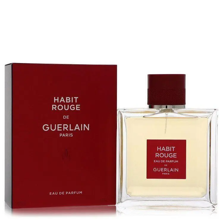 Guerlain Habit Rouge Eau De Parfum Spray 3.4oz/100ml Oriental Woody Men Perfume