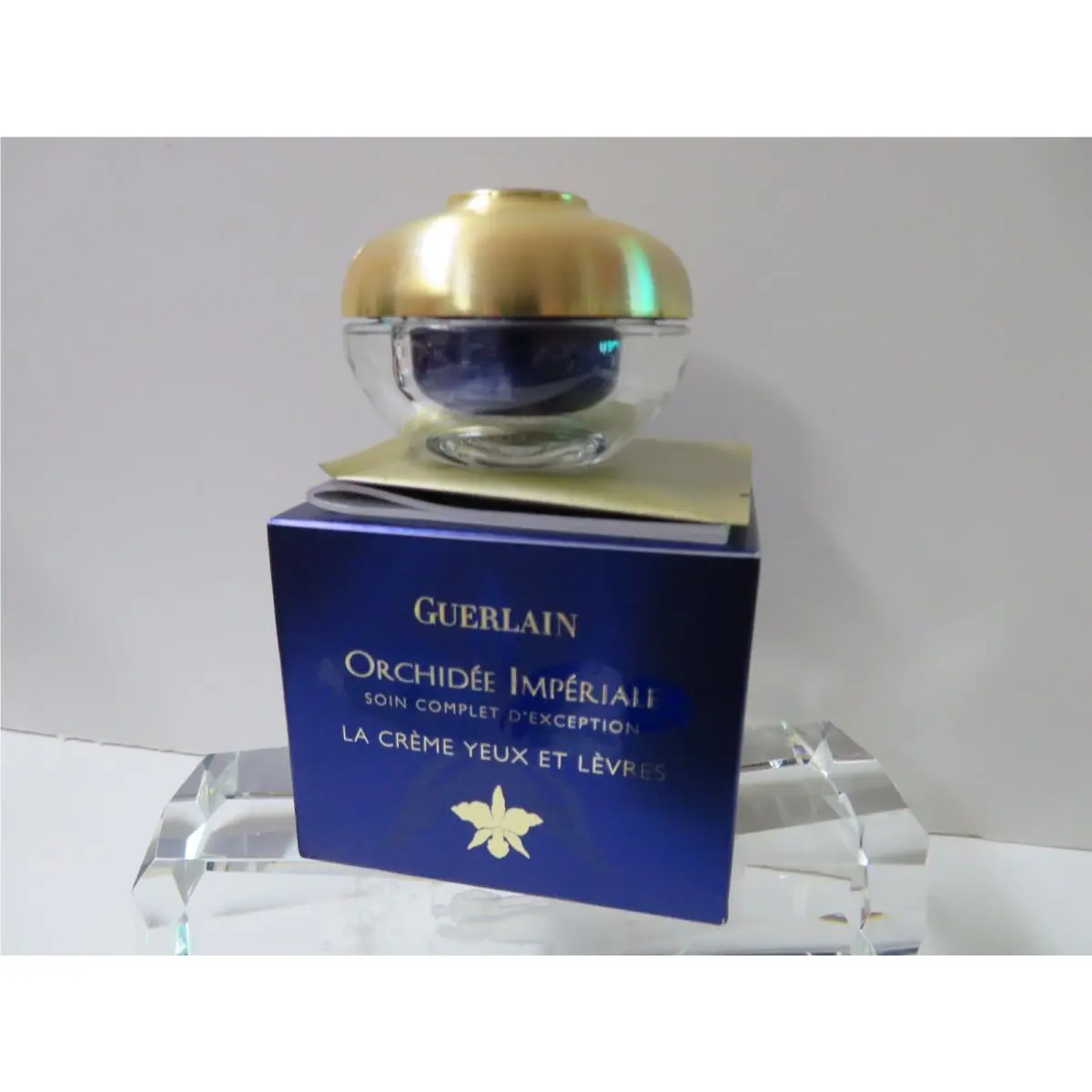 1 x Guerlain Orchid Imperiale La Creme Yeux Et Levres 0.5 oz Box