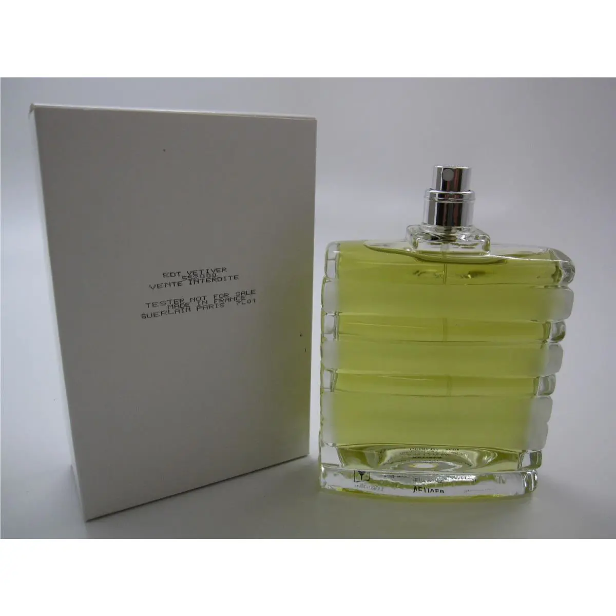 Vetiver by Guerlain 4.2 Oz/ 125 ML Edt Spray 2007-2008 Tester Batch 8N01 7L01