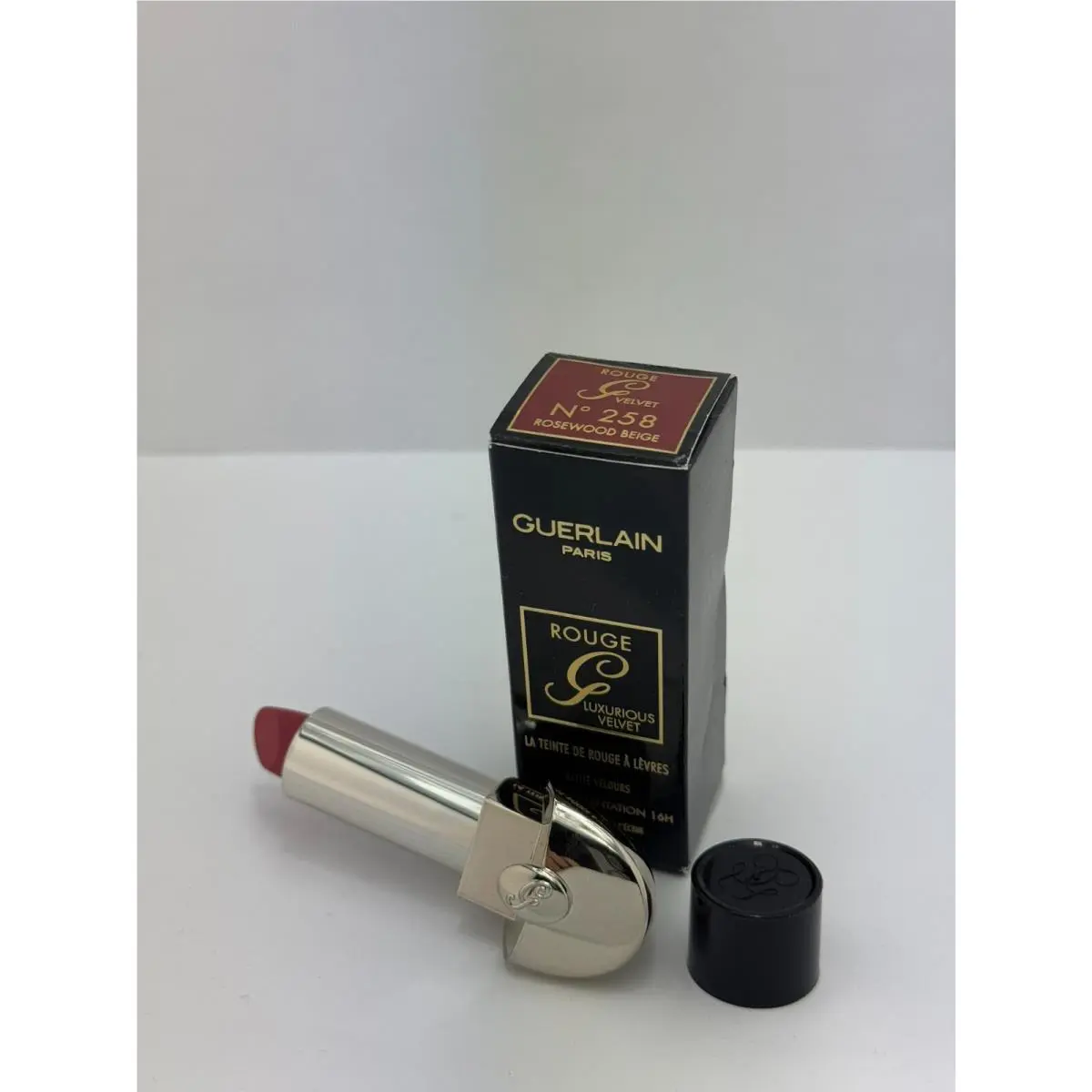 Guerlain Rouge G Velvet No. 258 Rosewood Beige Lipstick- Customizable Case