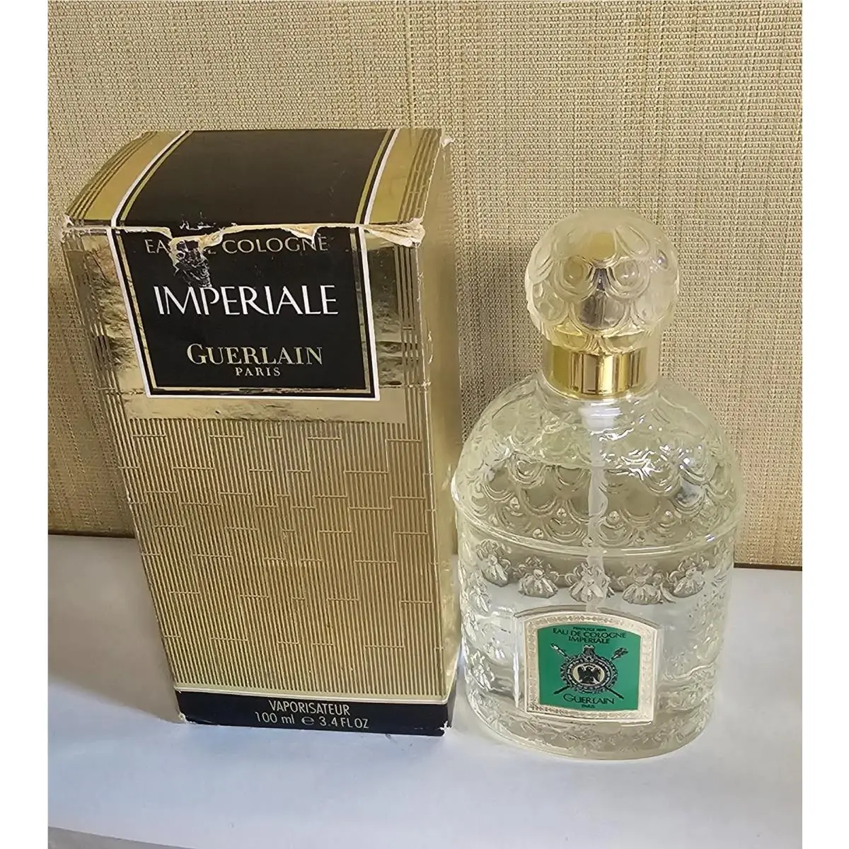 Imperiale BY Guerlain Old Version 3.4 OZ Edc Spray For Men Damage Box Same AS