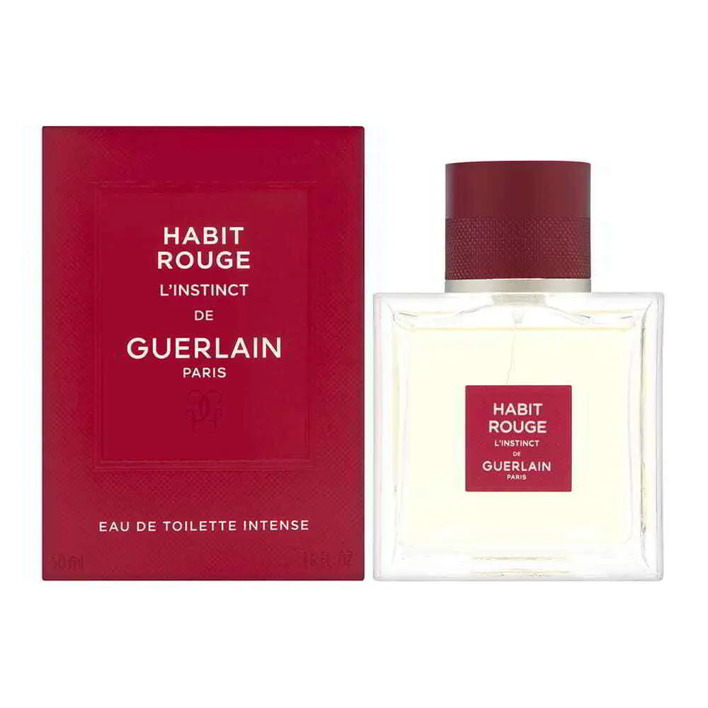 Guerlain Habit Rouge L`instinct For Men 1.6 oz Eau de Toilette Intense Spray