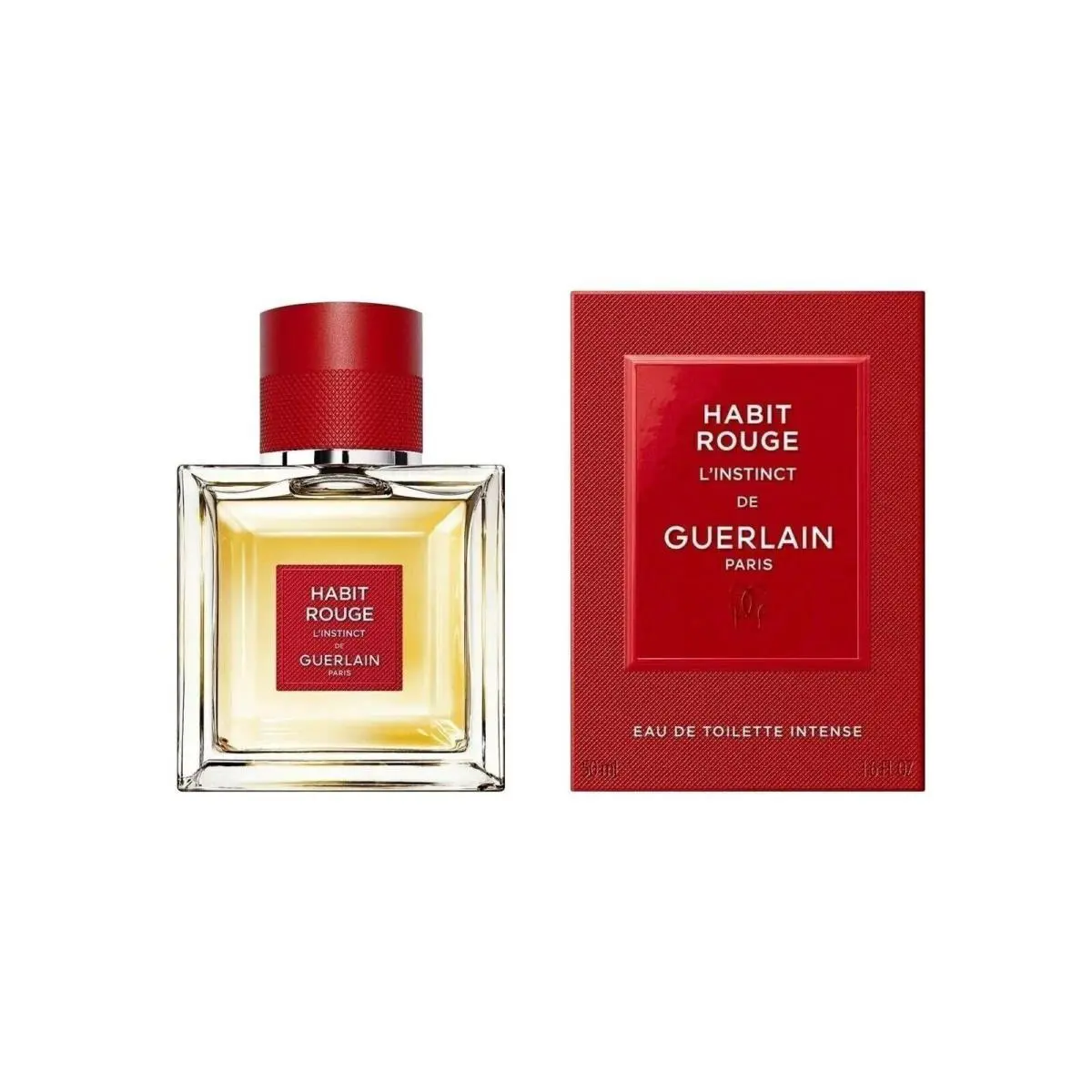 Habit Rouge L`instinct de Guerlain 1.7 oz Edt Intense Spray 50 ml