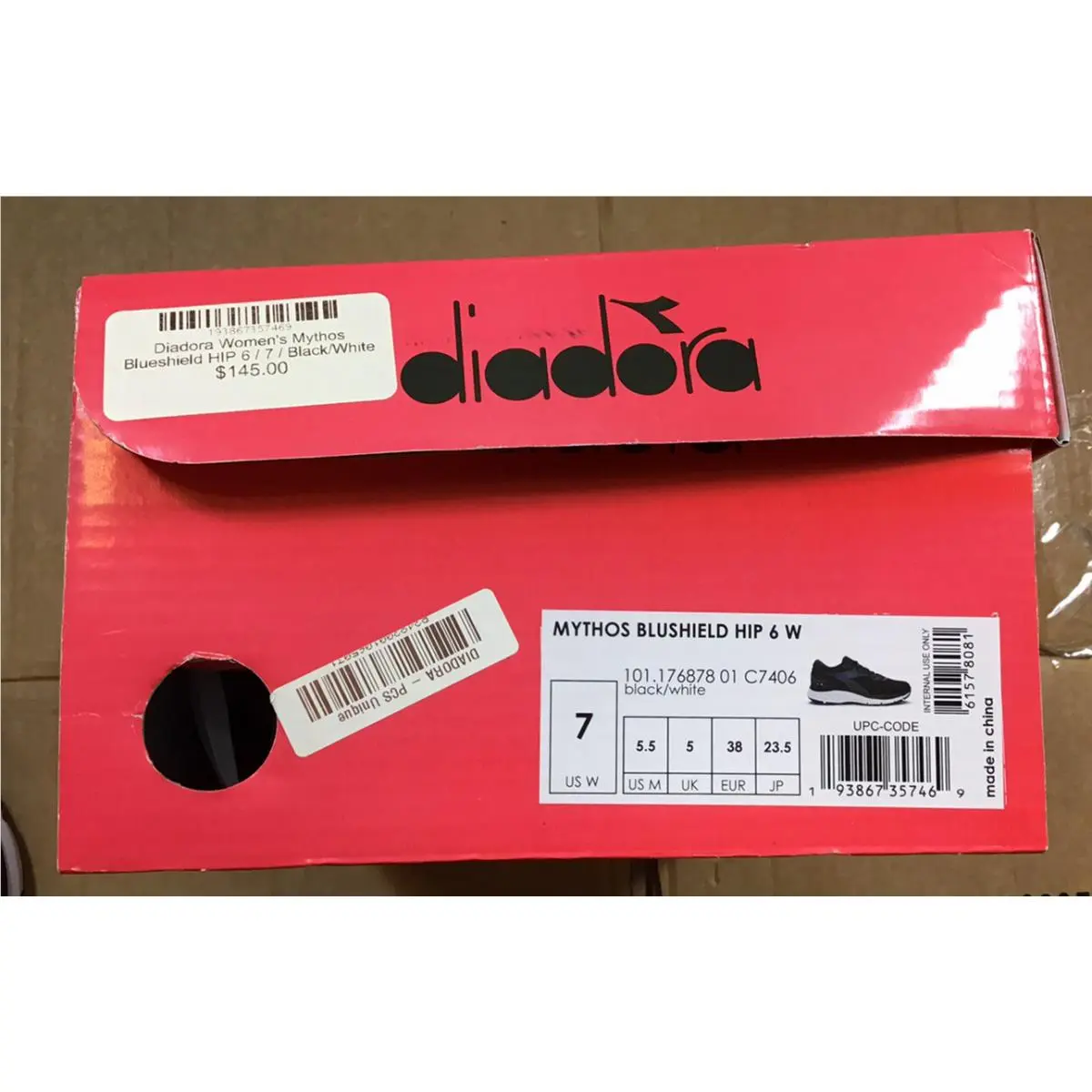 Diadora shoes - Diadora Mythos Blushield Hip 6 - Black/White 4