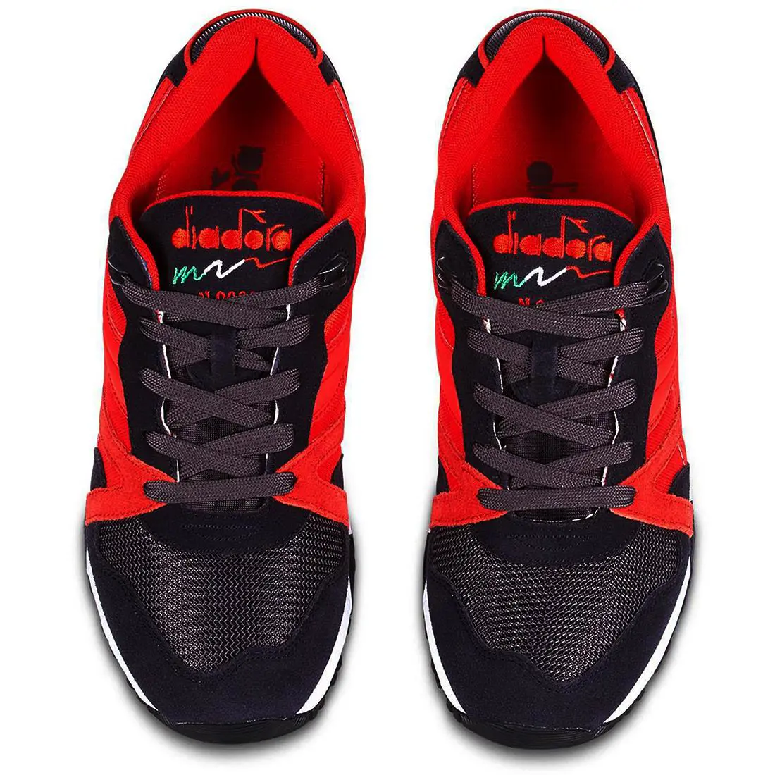 Diadora shoes - NYL II C6271 C6272 - NYL - N9000 - GRAY, S: RED 2