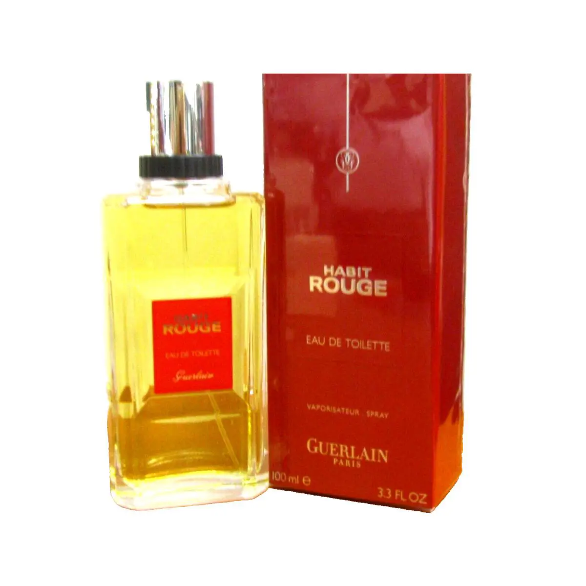 Habit Rouge By Guerlain Men Cologne 3.3 Fl.oz/ 100 ml Eau De Toilette Spray Seal