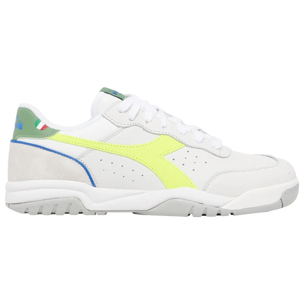 Diadora Men`s Maverick Ball `white Acid Green` 501-178766-C2416