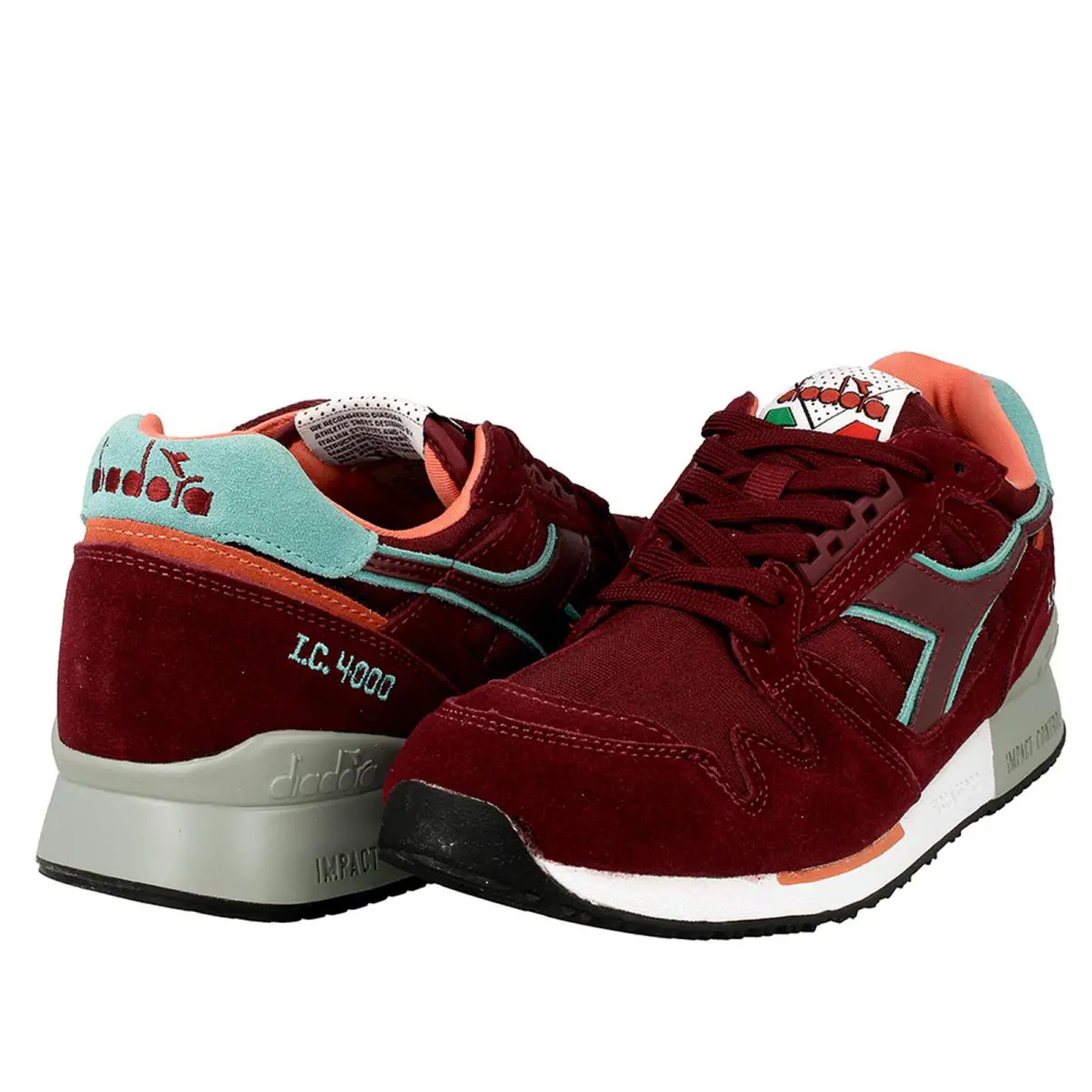Diadora shoes - IC 4000 NYL II - NYL - C6300 - Red/Blue/White 6