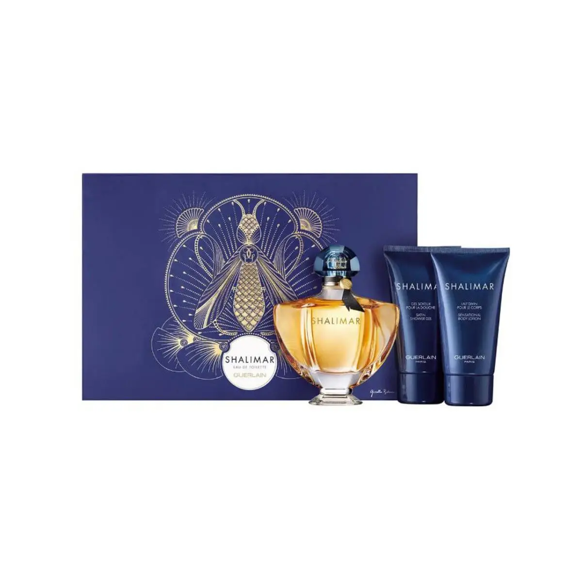 Shalimar  3 PC Set - 3.0 oz Edt + 2.5 S/g + 2.5 B/l For Women by Guerlain