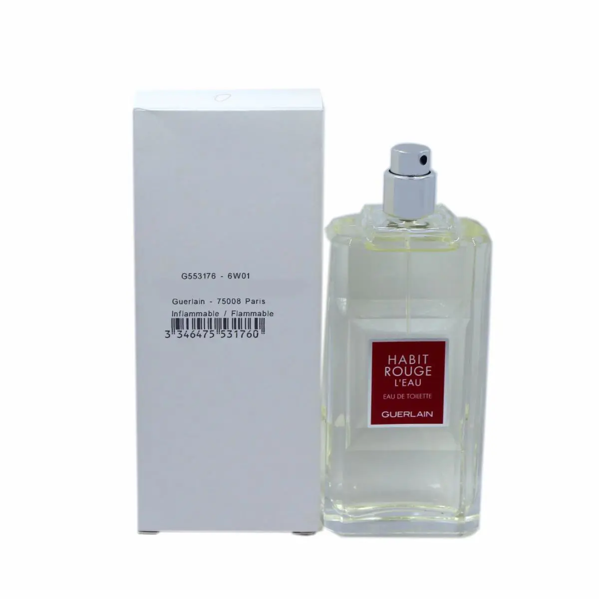 Guerlain Habit Rouge L`eau Eau DE Toilette Spray 100 ML/3.3 Fl.oz. T