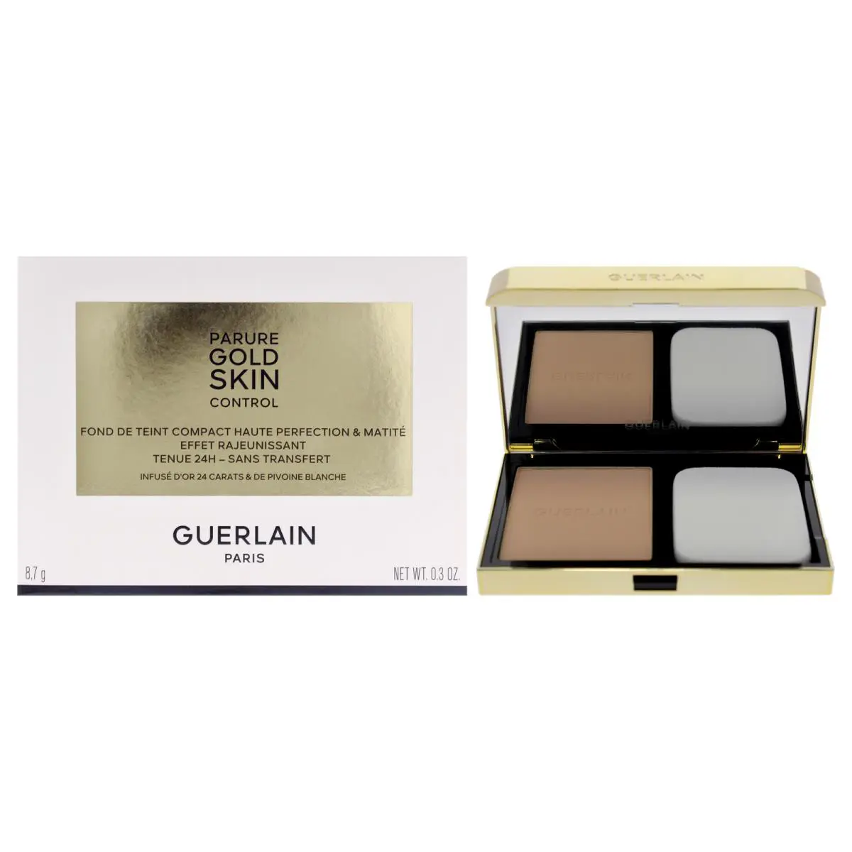 3 Pack Guerlain Compact Foundation-1N Very Light Skin with Neutral Beige - 0.3oz