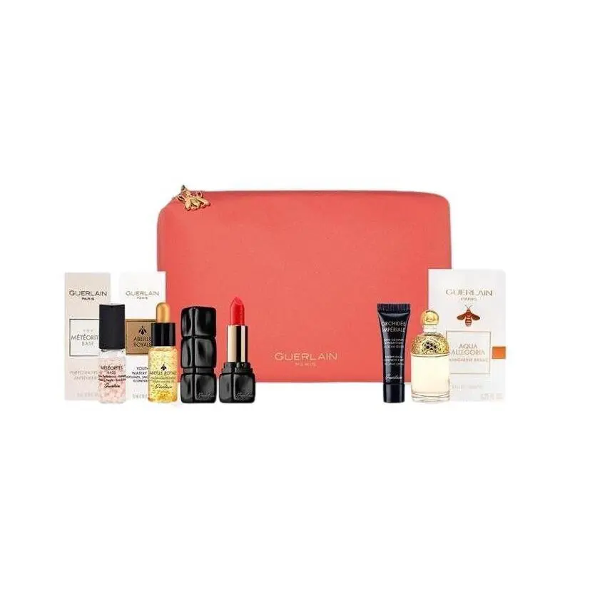 Aqua Allegoria Beauty Gift Set Cream Lipstick Edt in Pouch by Guerlain