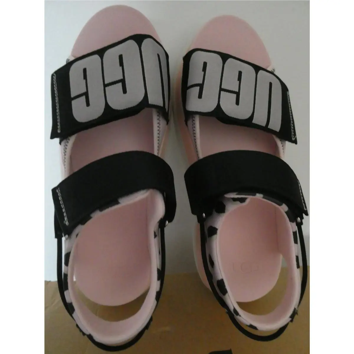 UGG shoes - UGG La Cloud Cheetah Print Sandal - Posie Pink/ Black 9