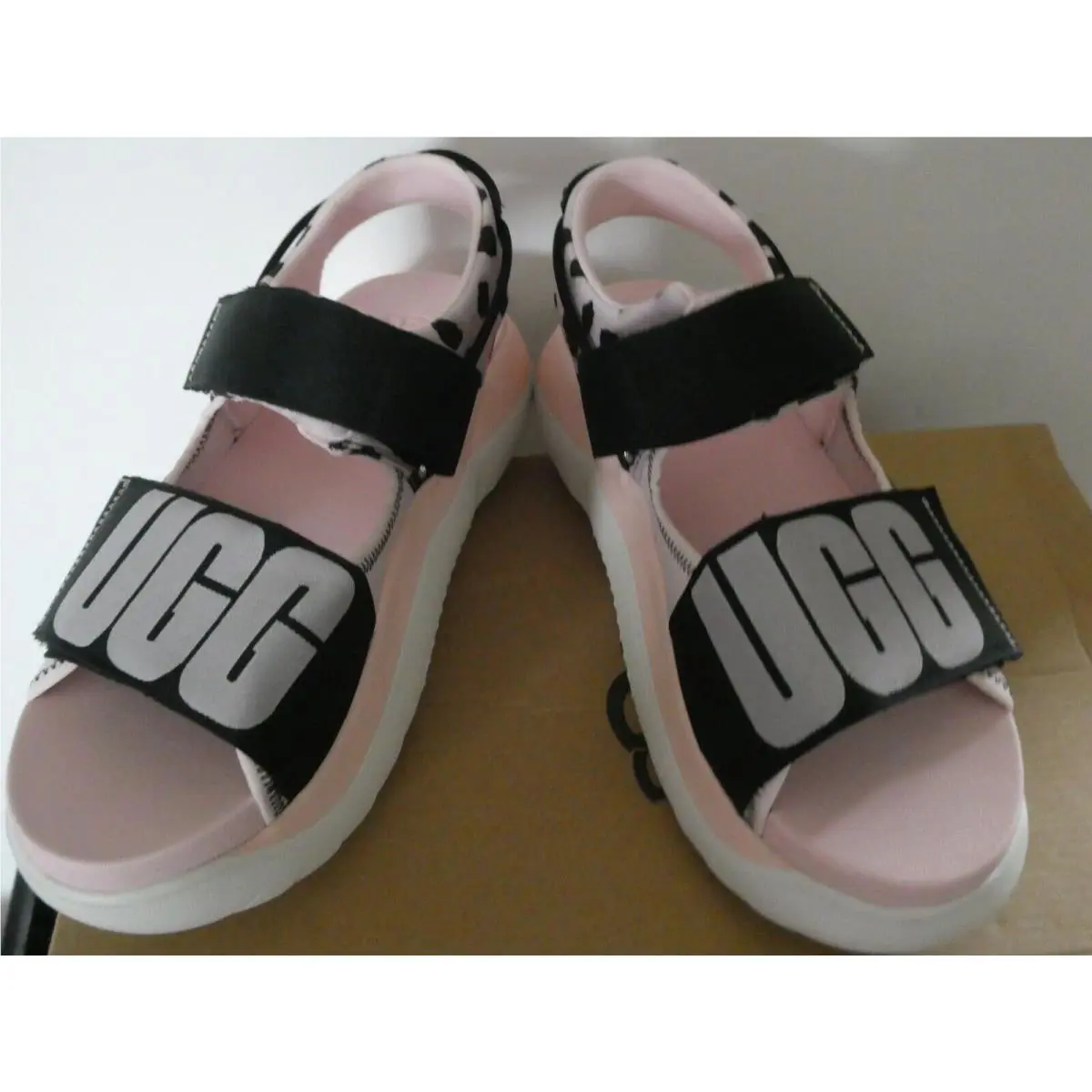 UGG shoes - UGG La Cloud Cheetah Print Sandal - Posie Pink/ Black 10