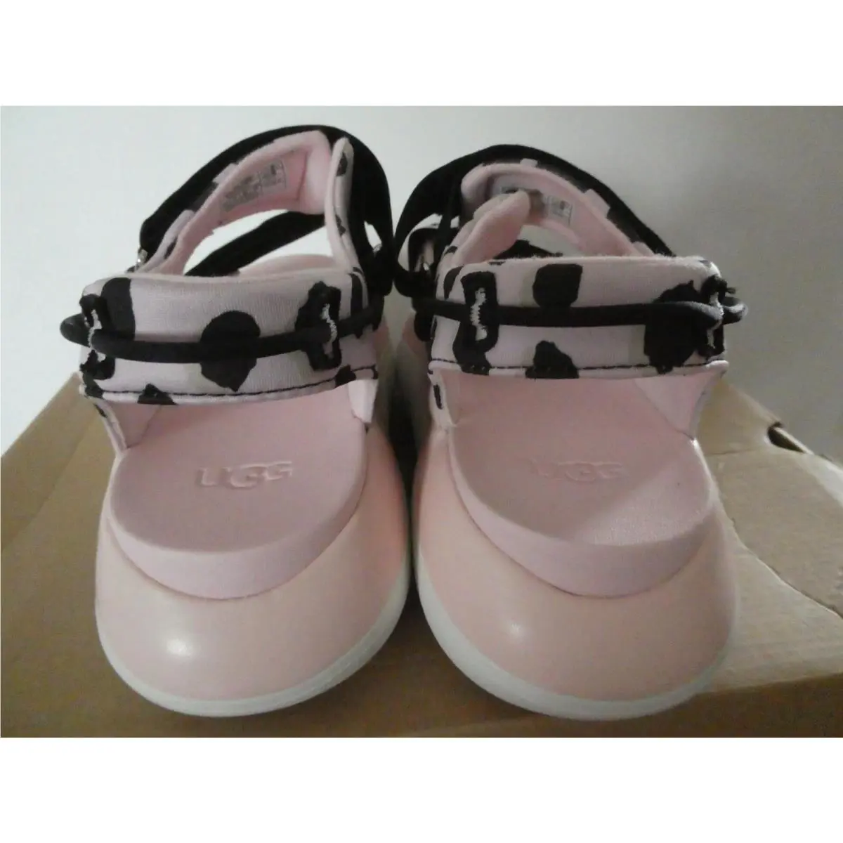 UGG shoes - UGG La Cloud Cheetah Print Sandal - Posie Pink/ Black 5