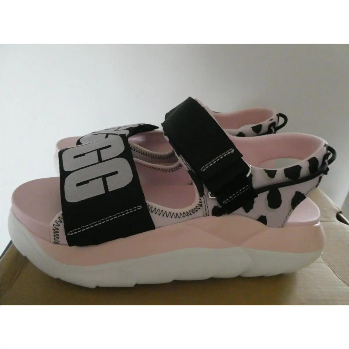 UGG shoes - UGG La Cloud Cheetah Print Sandal - Posie Pink/ Black 17