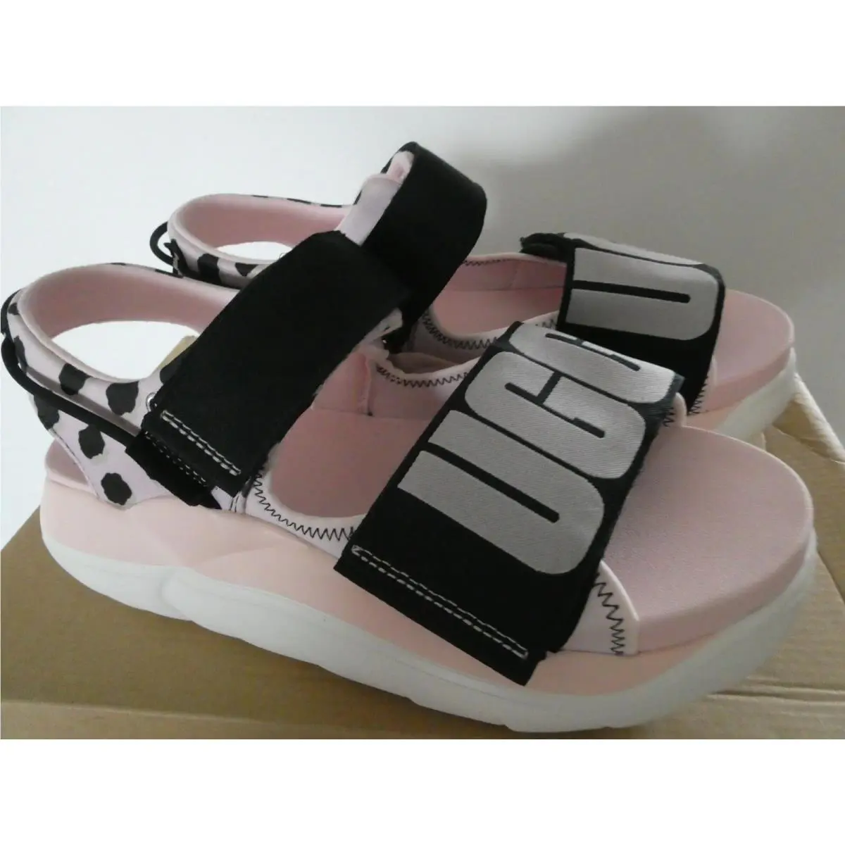 UGG shoes - UGG La Cloud Cheetah Print Sandal - Posie Pink/ Black 19