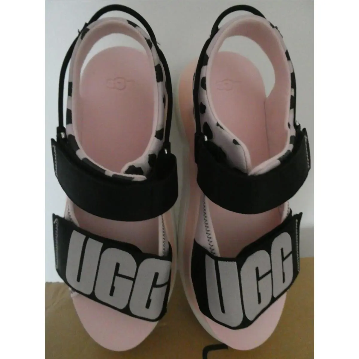 UGG shoes - UGG La Cloud Cheetah Print Sandal - Posie Pink/ Black 21
