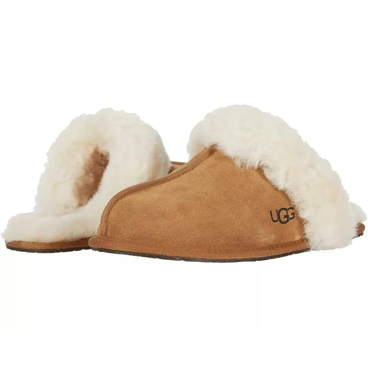 Women Ugg Scuffette II 1106872 Color Chestnut Suede Upper - Chestnut