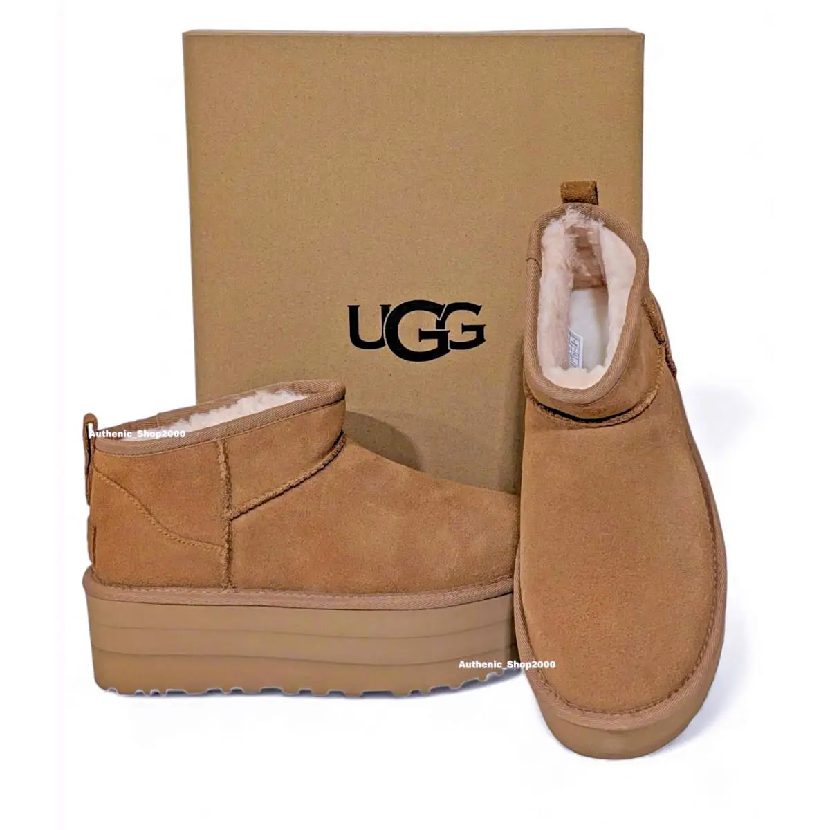 UGG shoes - UGG Classic Ultra Mini Platform - Brown 3