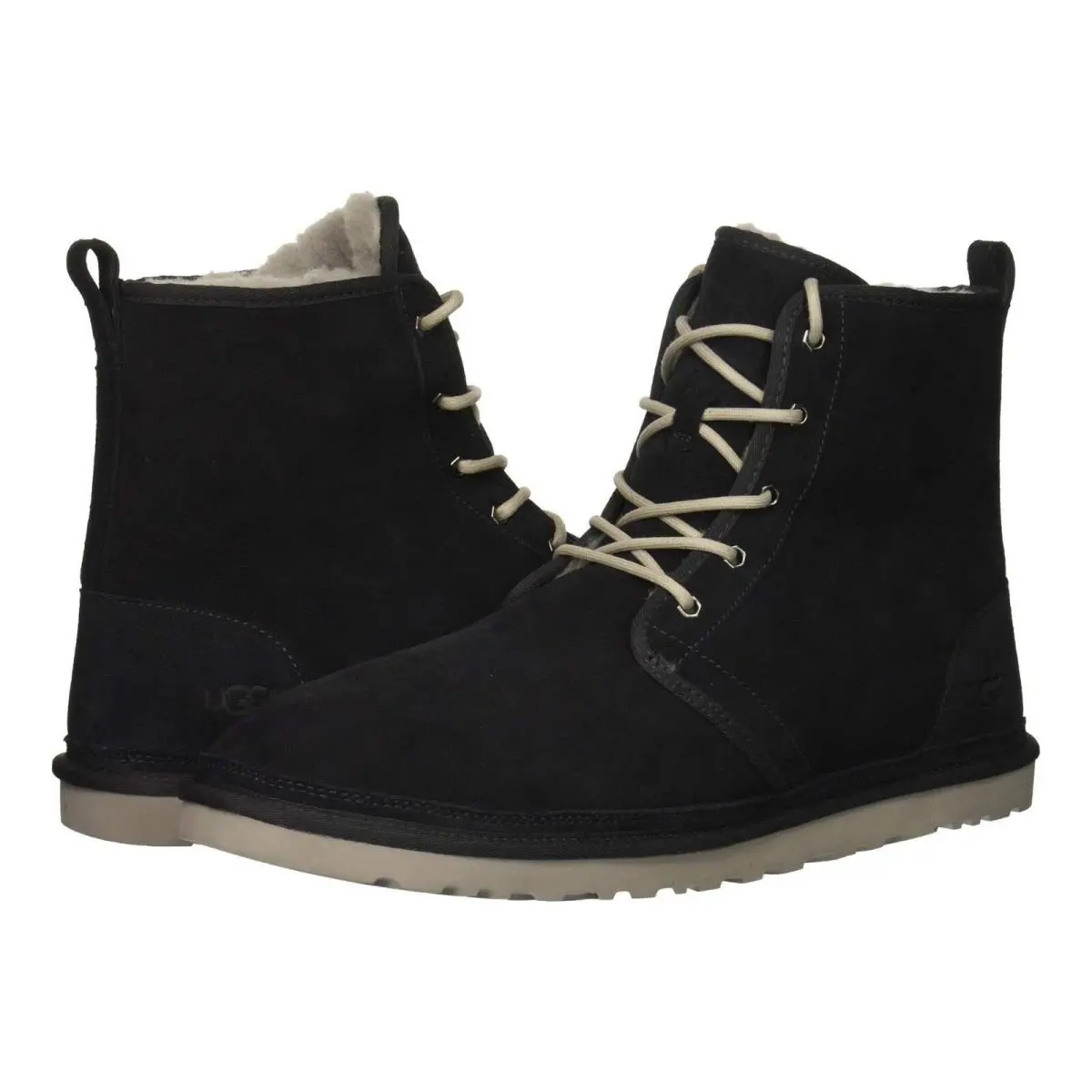 Ugg Men`s Harkley Chukka Boots Casual Fashion Shoes Suede Black Chestnut 1016472 True Navy by UGG