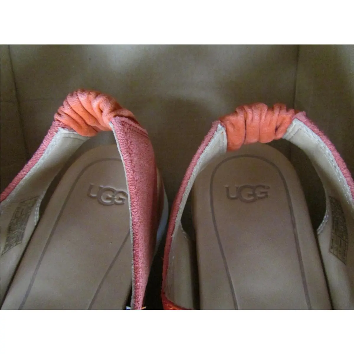 UGG shoes - UGG Le Fluff Chella - Fluff Chella - Red, Size: Burnt Orange Size 7 8