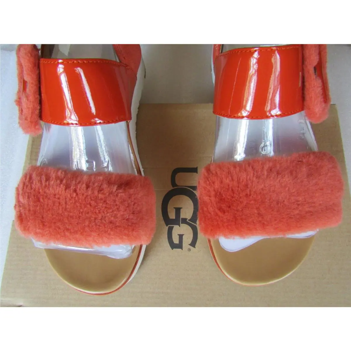 UGG shoes - UGG Le Fluff Chella - Fluff Chella - Red, Size: Burnt Orange Size 7 0