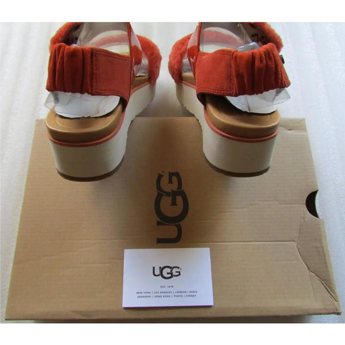 UGG shoes - UGG Le Fluff Chella - Fluff Chella - Red, Size: Burnt Orange Size 7 4