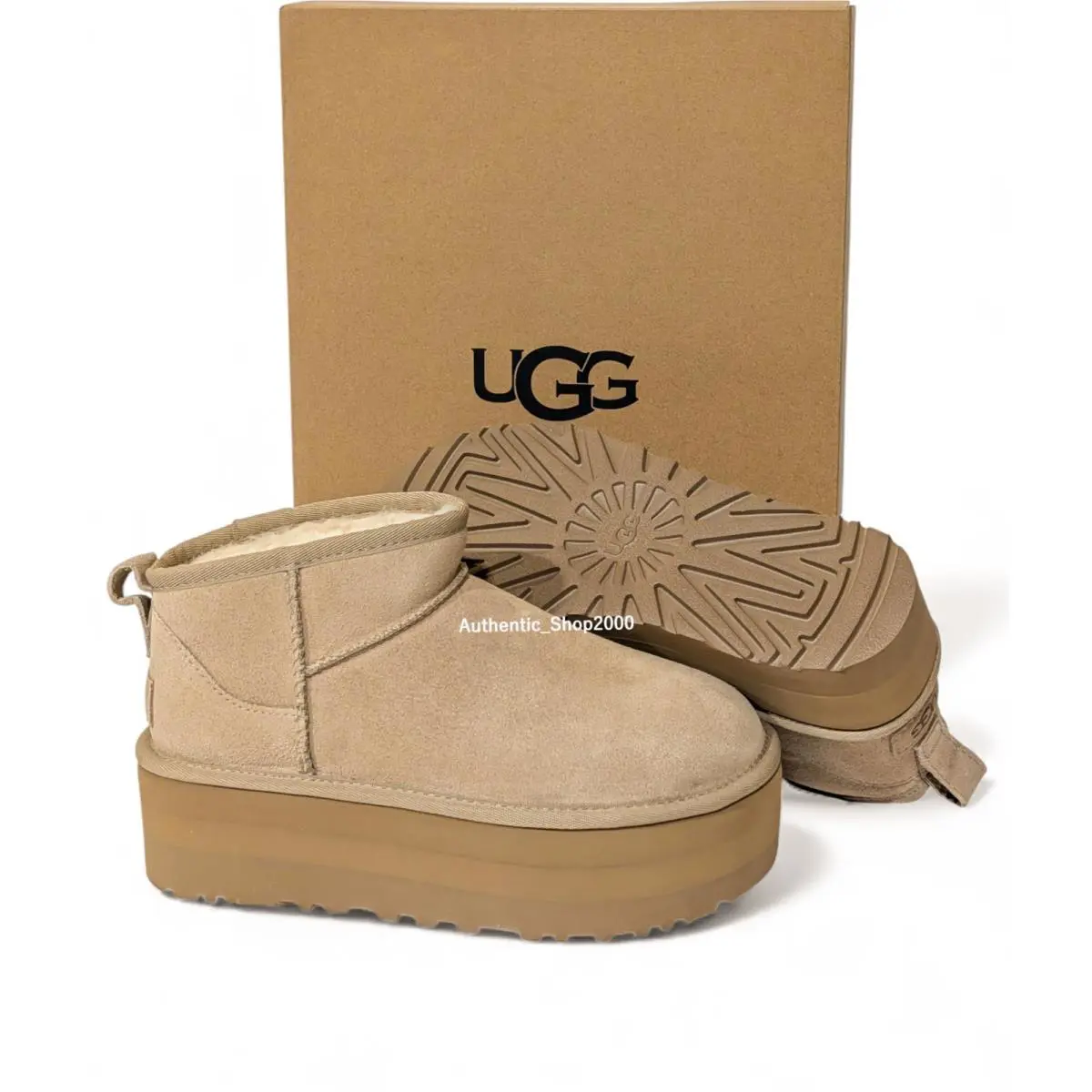 UGG shoes - UGG Classic Ultra Mini Platform - Sand 0