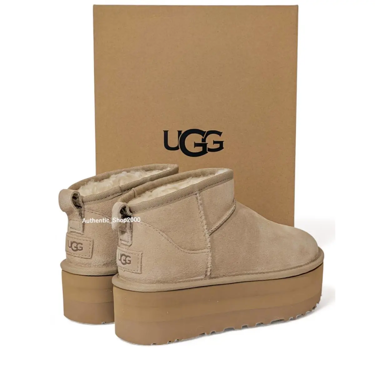 UGG shoes - UGG Classic Ultra Mini Platform - Sand 1