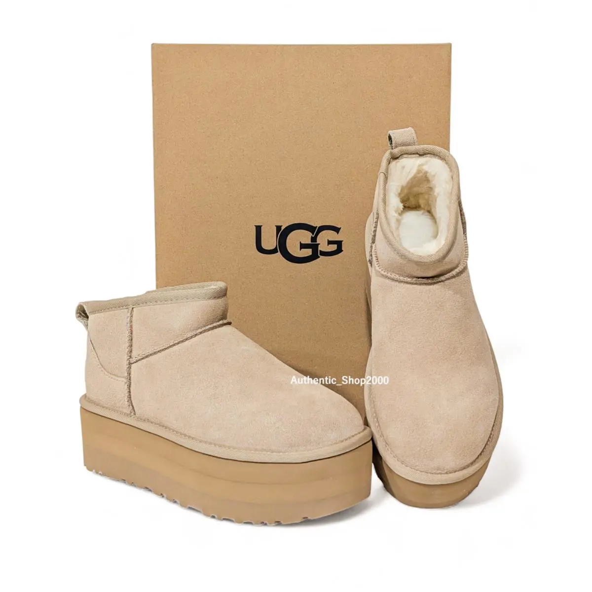 UGG shoes - UGG Classic Ultra Mini Platform - Sand 5