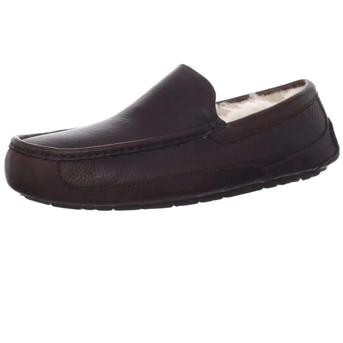 Ugg Australia Men`s Ascot Slippers Leather Casual Slip-on Moccasins Shoes Brown by UGG