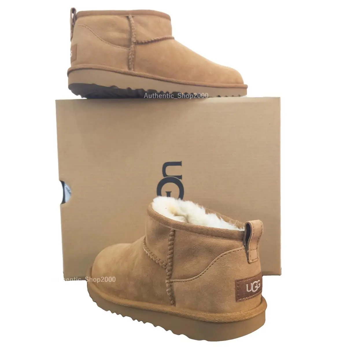 UGG shoes - UGG Big Kid`s Classic Ultra Mini - Brown 0