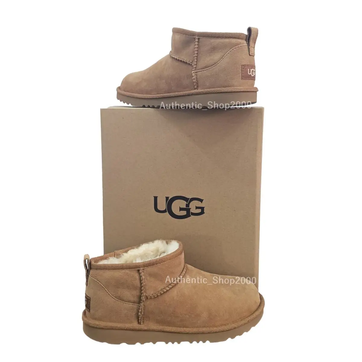 UGG shoes - UGG Big Kid`s Classic Ultra Mini - Brown 8