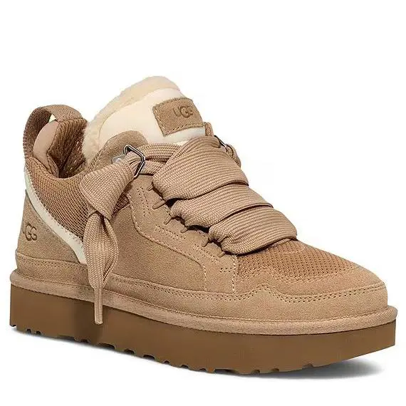 Ugg Lowmel Sand Suede Mesh Sneakers Women`s Sizes 5-12/NEW - Beige