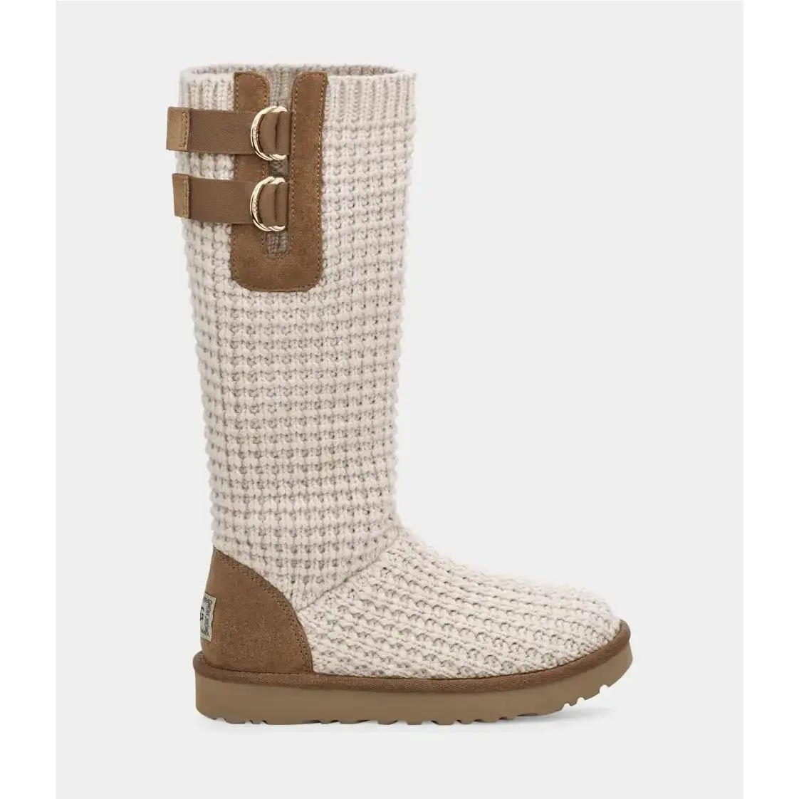UGG shoes - UGG Australia Women`s Classic Solene Tall Boots - Light Camel, Charcoal Grey 6