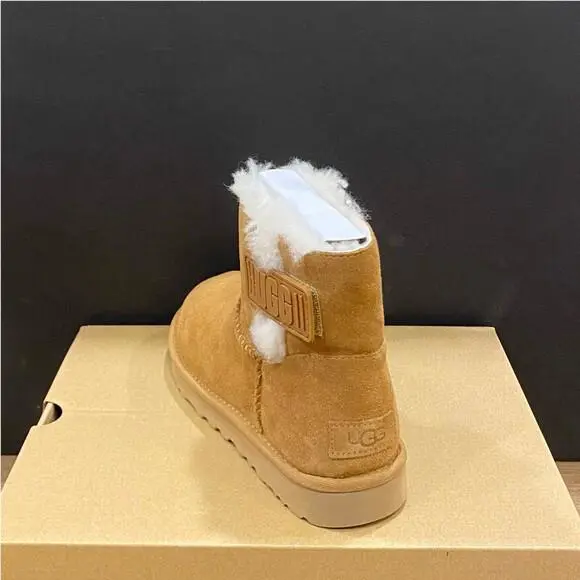 UGG shoes - Mini Bailey Logo Strap - Mini Bailey Logo Strap - Chestnut 1