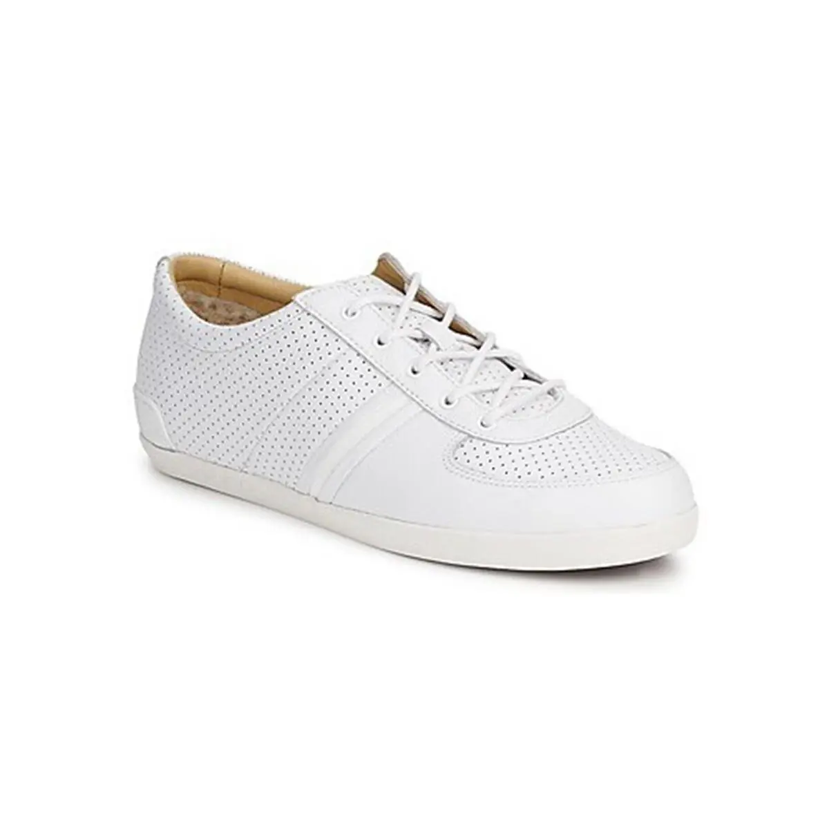 Ugg Men`s Brook-lin Perforated White Low Top Lace Up Casual Sneakers Shoes by UGG