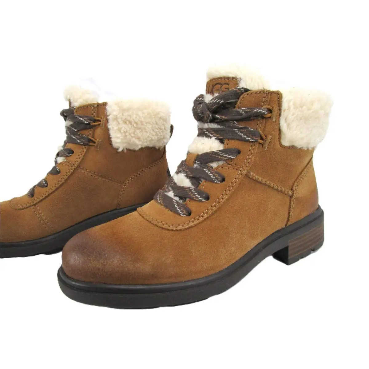 UGG shoes - UGG Harrison Cozy Lace Suede Boot 1130440 - 1130440 - Brown, Manufacturer`s: Chestnut 1