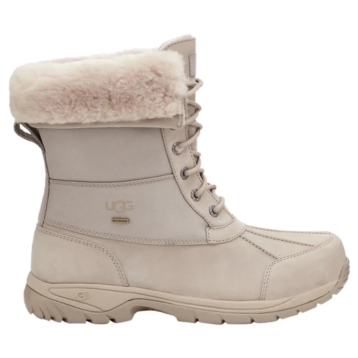 Ugg Australia Men`s Butte Mono Waterproof Snow Boot Style 1120979 - Putty - Putty