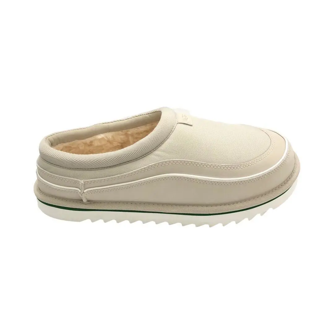 Ugg Men`s Tasman Cali Wave Slippers Grey Linen House Shoes 1158278 - Grey Linen / White
