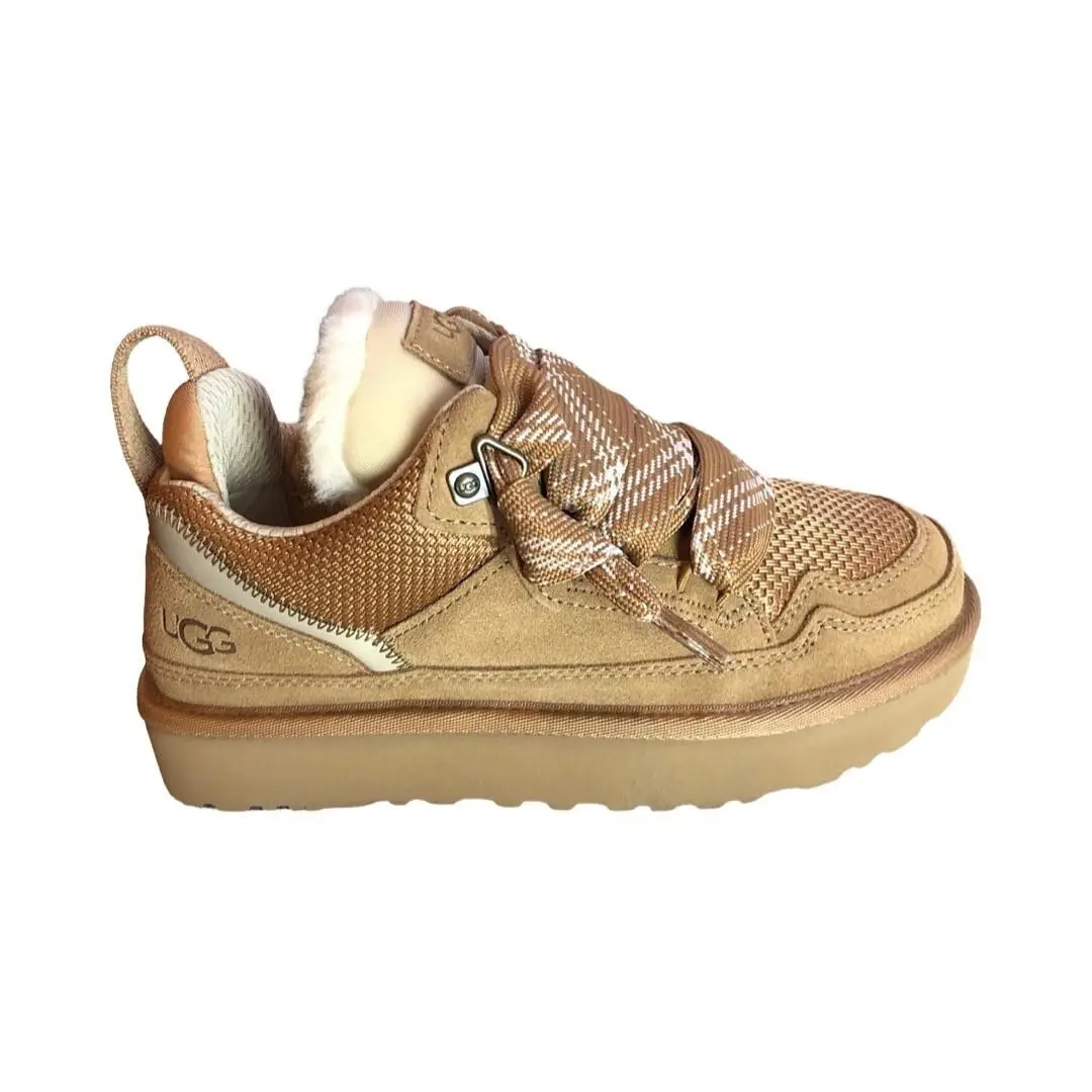 Ugg Women`s Lowmel Chestnut Suede Sneakers Shoes 1144032