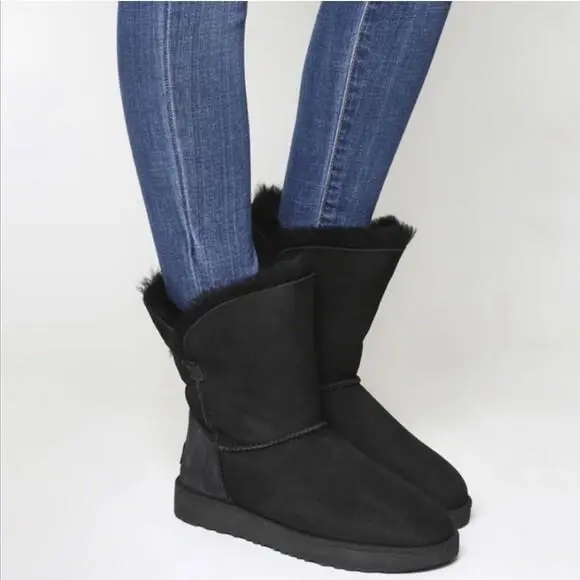 UGG shoes - UGG Australia Bailey Button - Australia Bailey Button - Black 2
